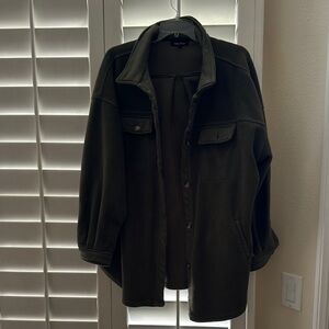 Lea & Viola Khaki Button-Up Jacket